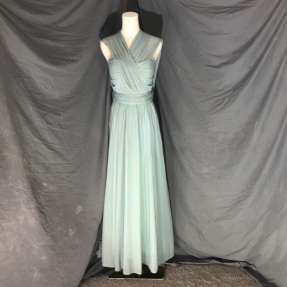 Prom Strapless Light Sage Green Evening Gown size Small or Medium